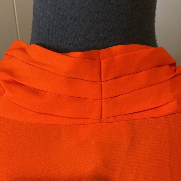 Vince Camuto Small Sleeveless Blouse High Low Hem Attached Cowl/Wrap - Picture 5 of 7